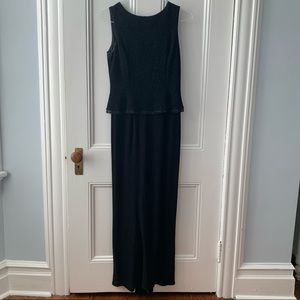 Scott McClintock Sparkly Bodice Gown in Black